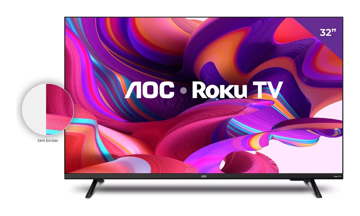 Compre uma TV Roku de 32 polegadas com parcelas de R$ 106,10