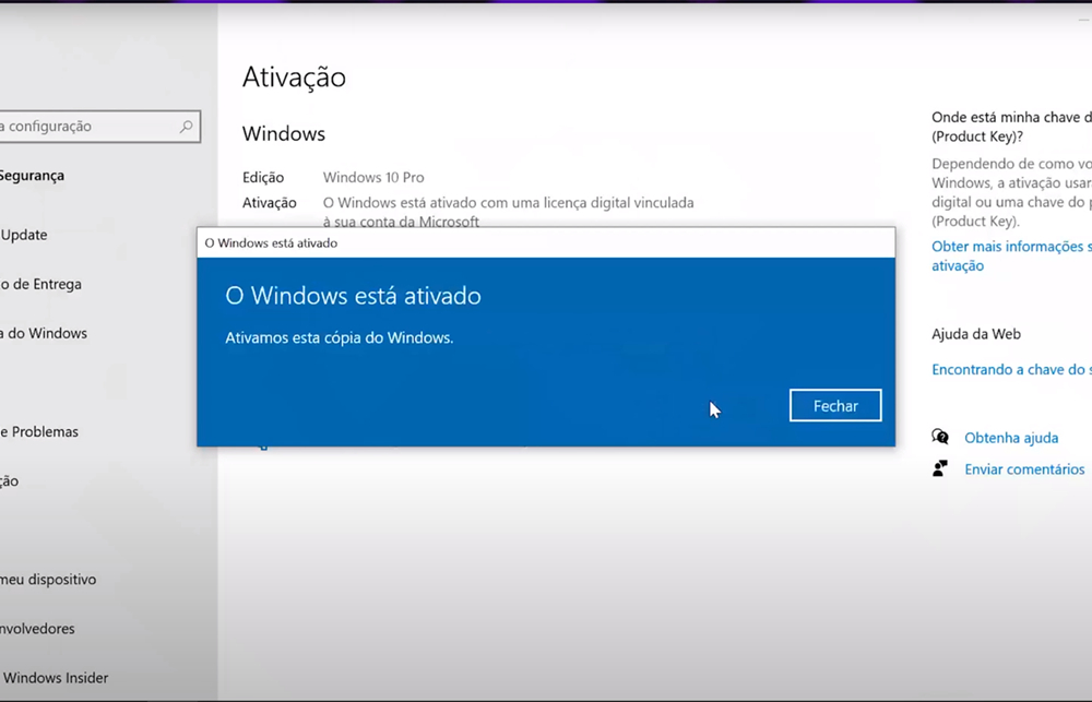 ativação windows