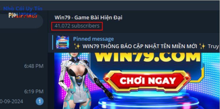 Kênh Telegram của Win79