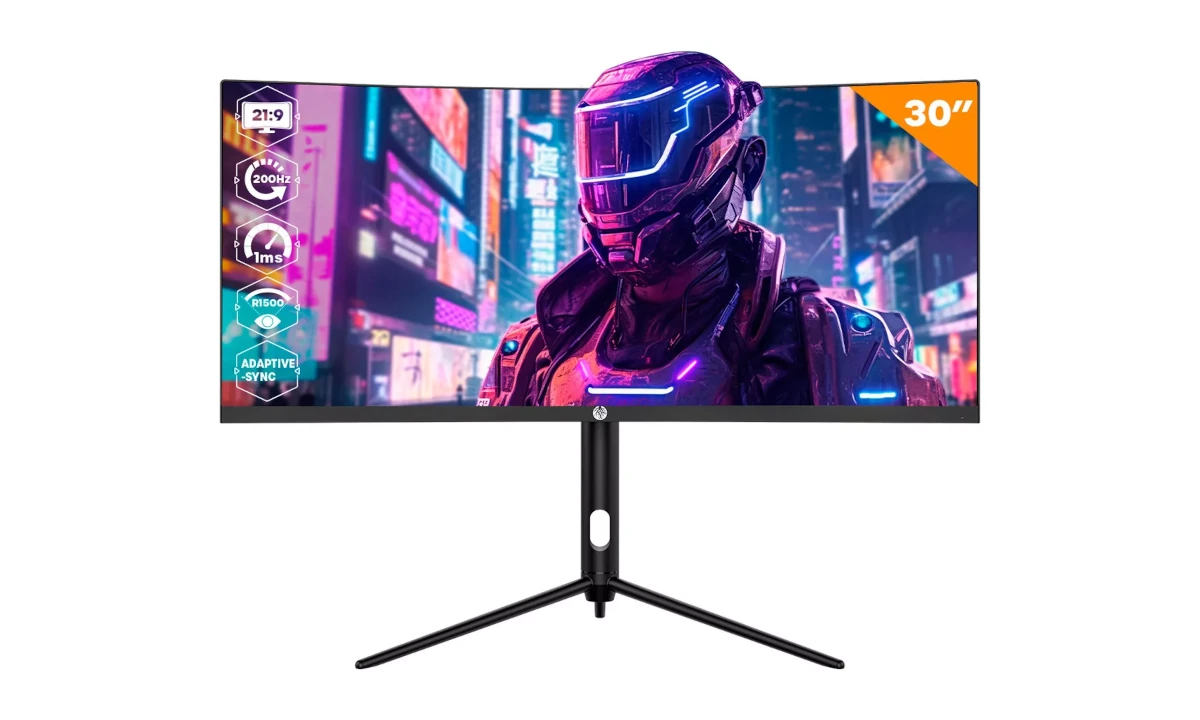 Monitor ultrawide curvo