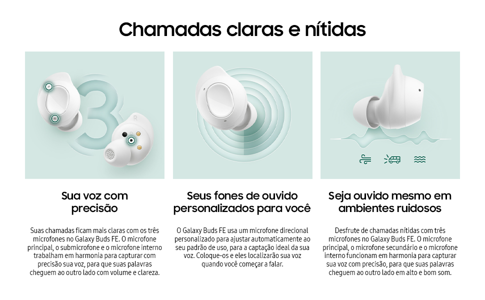 Galaxy Buds FE branco