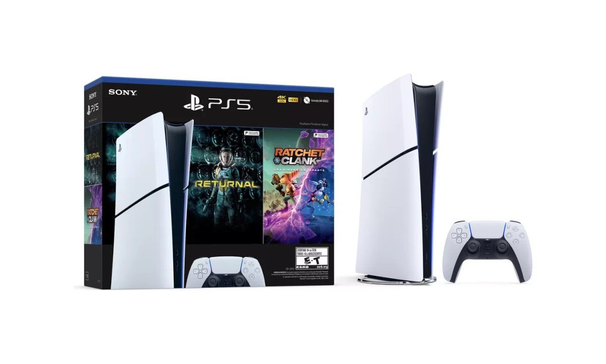 PlayStation 5 Slim Digital com 1TB e dois jogos inclusos sai 13% OFF