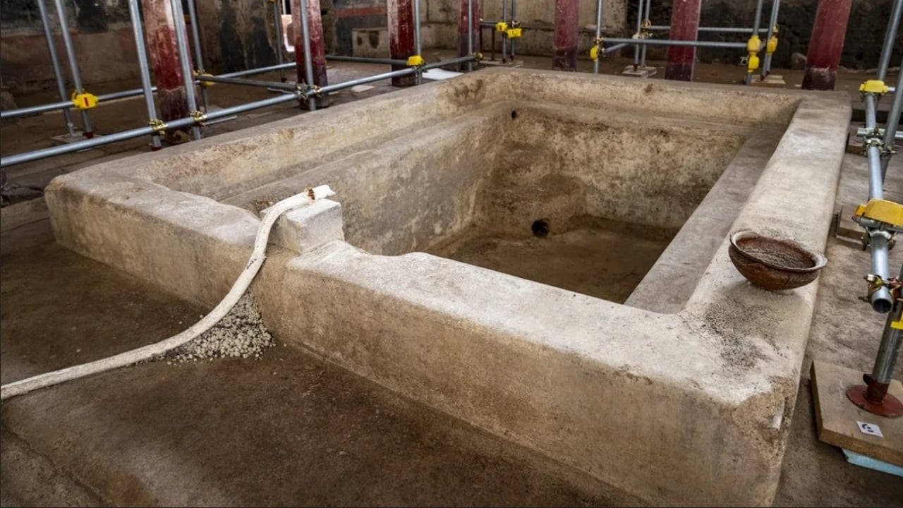 Escavação em Pompeia descobre spa de luxo de 2 mil anos