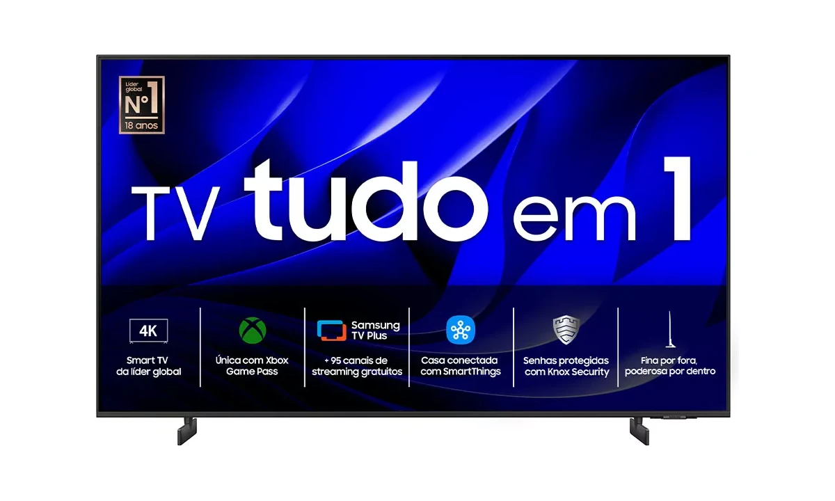 Telão na sua sala: TV 75 polegadas com tela 4K HDR sai 43% OFF