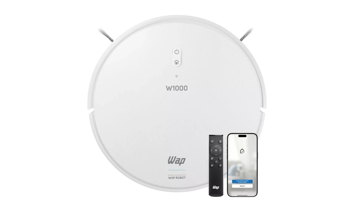 Robot WAP W1000 com modo forte de sucção sai agora 30% OFF