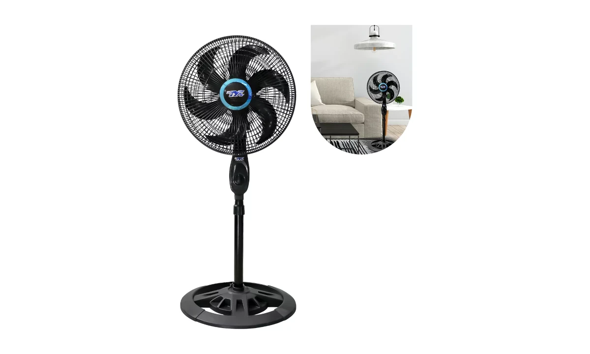 Ventilador de Chão com seis pás e altura regulável sai agora 27% OFF