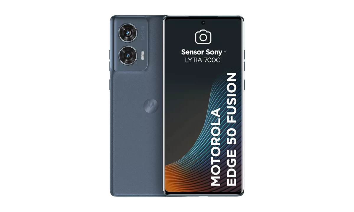 Motorola Edge 50 Fusion Azul com 256GB e Dolby Atmos sai 37% OFF